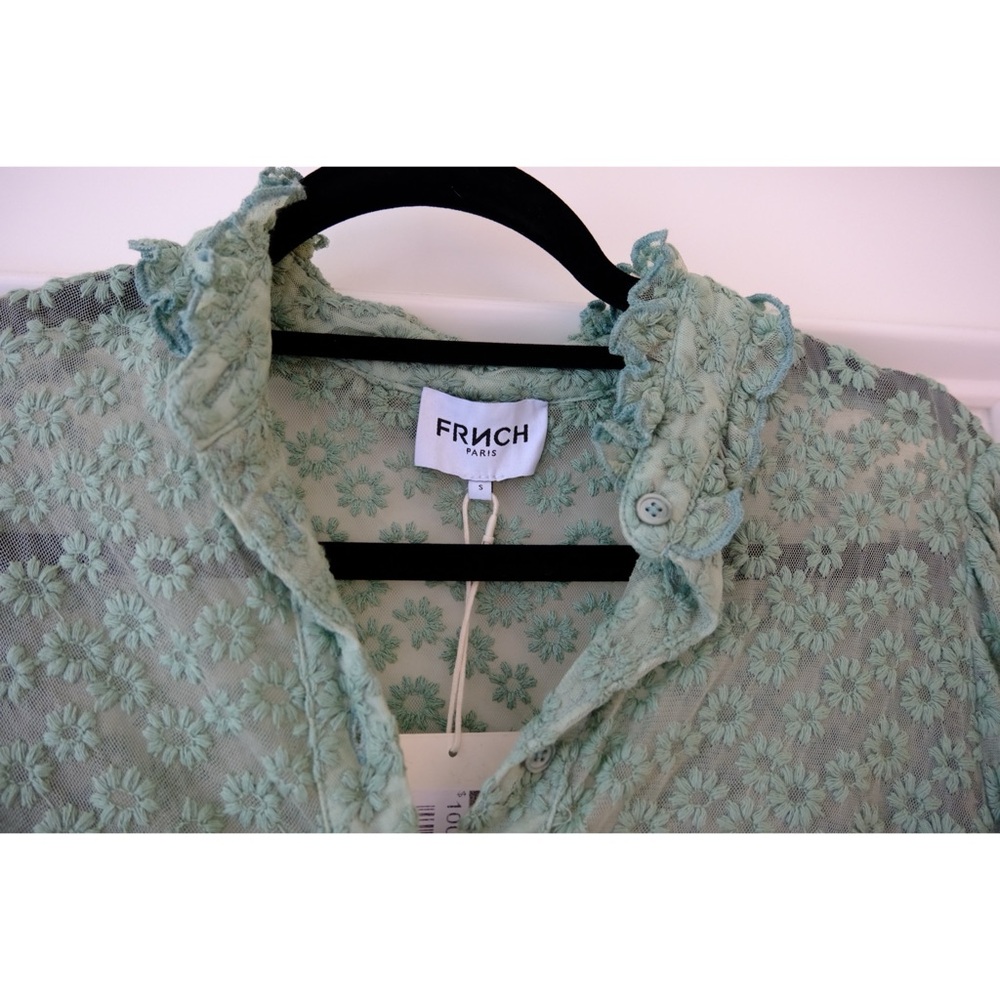 NWT FRNCH Celita Shirt Sauge Color